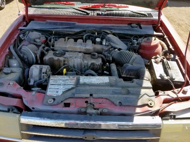 2FAPP36X6MB160085 - 1991 FORD TEMPO GL RED photo 7