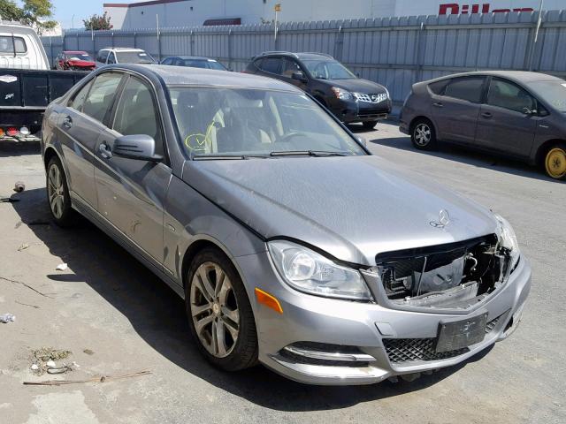 WDDGF4HB8CR205355 - 2012 MERCEDES-BENZ C 250 GRAY photo 1