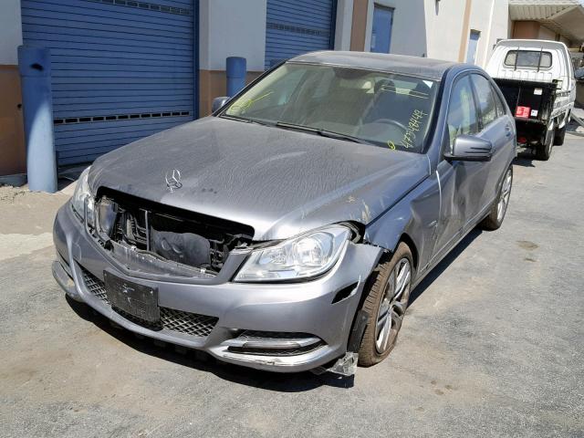 WDDGF4HB8CR205355 - 2012 MERCEDES-BENZ C 250 GRAY photo 2