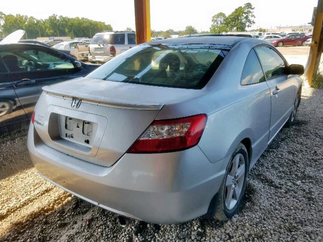 2HGFG12806H584503 - 2006 HONDA CIVIC EX SILVER photo 4