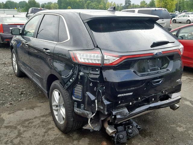 2FMPK4J82HBC37308 - 2017 FORD EDGE SEL BLACK photo 3