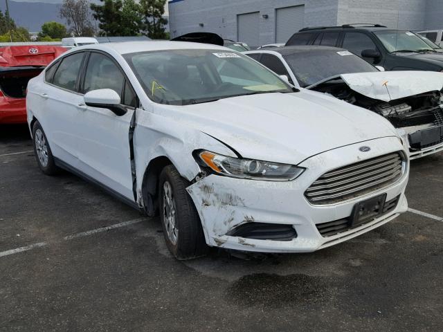 3FA6P0G74DR304694 - 2013 FORD FUSION S WHITE photo 1