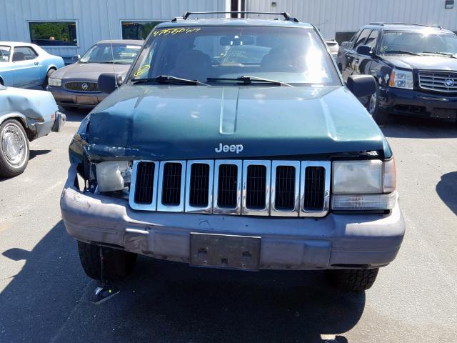 1J4GZ58S7TC183871 - 1996 JEEP GRAND CHER GREEN photo 7