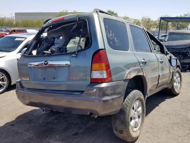 4F2CZ06194KM18585 - 2004 MAZDA TRIBUTE ES 绿色 照片 4