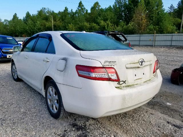 4T4BF3EK5BR206835 - 2011 TOYOTA CAMRY BASE WHITE photo 3