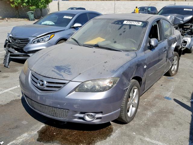 JM1BK323241111404 - 2004 MAZDA 3 S GRAY photo 2