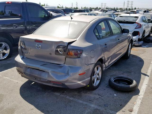 JM1BK323241111404 - 2004 MAZDA 3 S GRAY photo 4