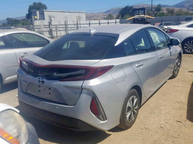 JTDKARFP4K3116768 - 2019 TOYOTA PRIUS PRIM 银色 照片 4