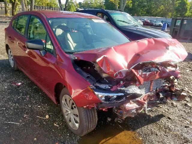 4S3GTAA69J3730763 - 2018 SUBARU IMPREZA RED photo 1