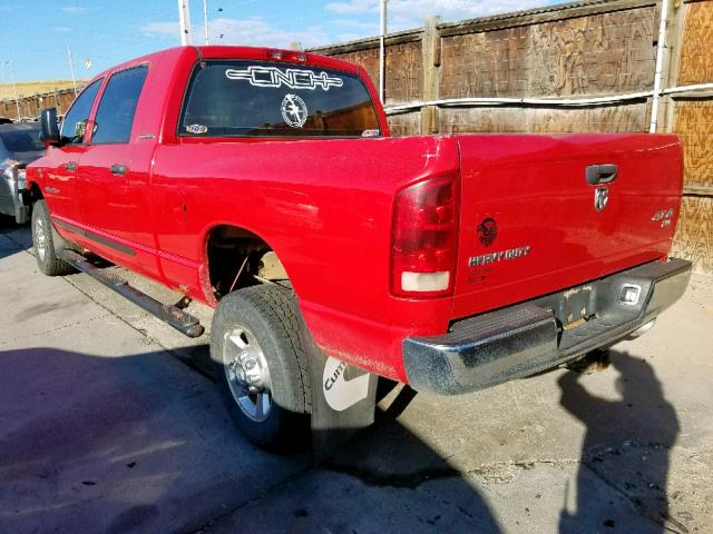 3D7KS29CX6G194090 - 2006 DODGE RAM 2500 RED photo 3