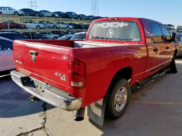 3D7KS29CX6G194090 - 2006 DODGE RAM 2500 RED photo 4