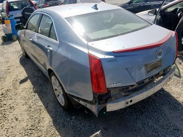 1G6AA5RA1D0151951 - 2013 CADILLAC ATS BLUE photo 3