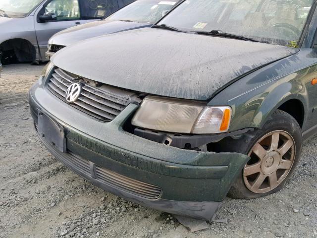 WVWNA63BXXE003830 - 1999 VOLKSWAGEN PASSAT GLS GREEN photo 9