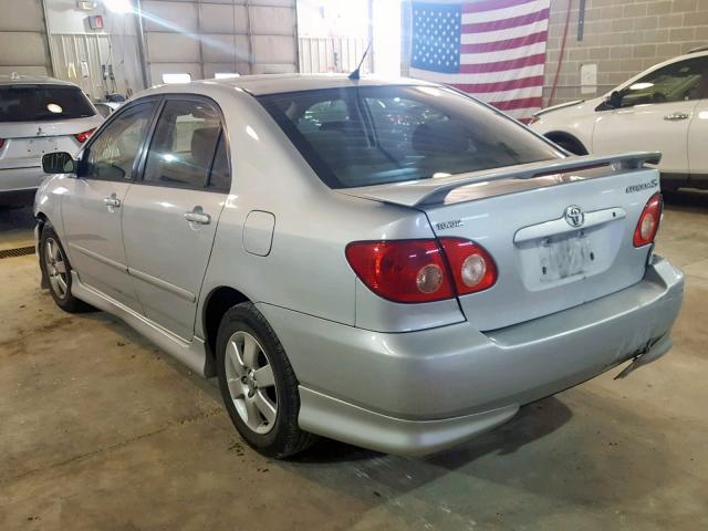 2T1BR32E25C550760 - 2005 TOYOTA COROLLA CE SILVER photo 3