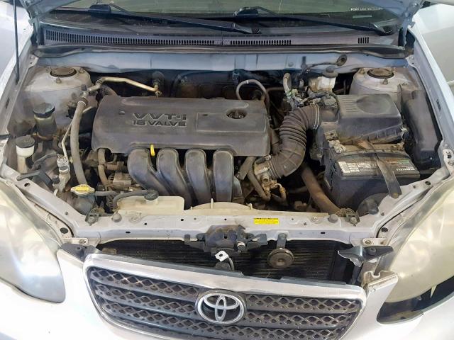 2T1BR32E25C550760 - 2005 TOYOTA COROLLA CE SILVER photo 7