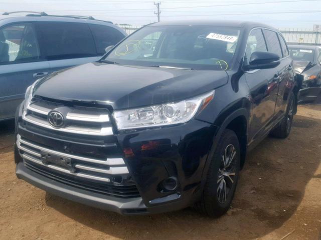 5TDBZRFH7HS455372 - 2017 TOYOTA HIGHLANDER BLACK photo 2