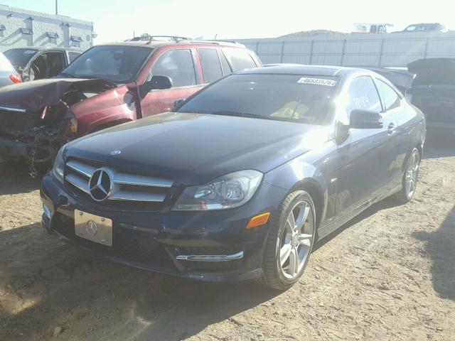 WDDGJ4HB6CF740233 - 2012 MERCEDES-BENZ C 250 BLUE photo 2