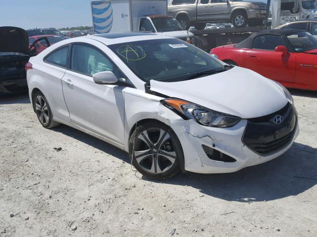 KMHDH6AE0DU015390 - 2013 HYUNDAI ELANTRA CO WHITE photo 1