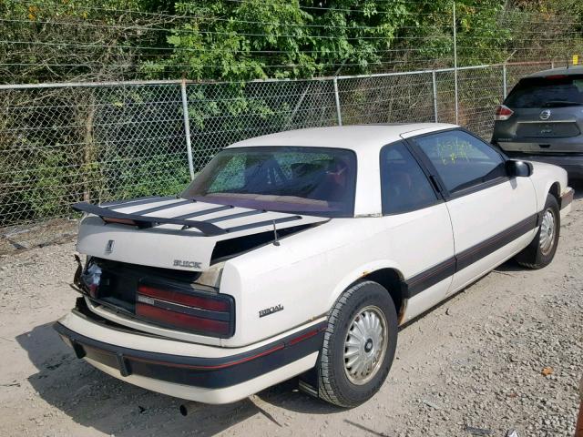 2G4WB14L7N1506916 - 1992 BUICK REGAL CUST WHITE photo 4