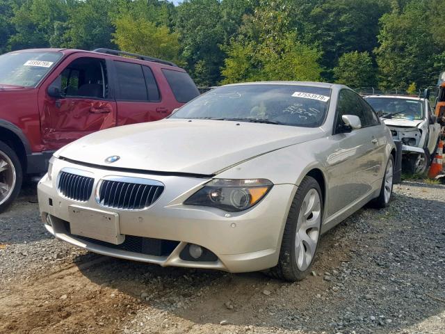 WBAEH13406CR49796 - 2006 BMW 650 I SILVER photo 2