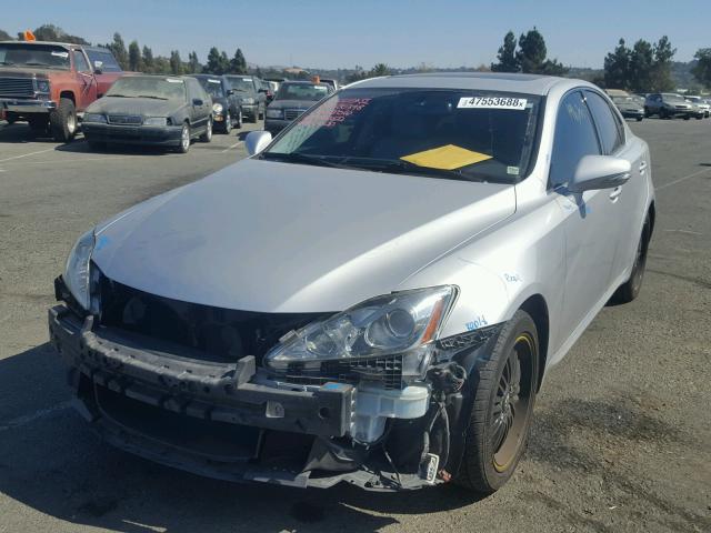 JTHCK262992029833 - 2009 LEXUS IS 250 SILVER photo 2