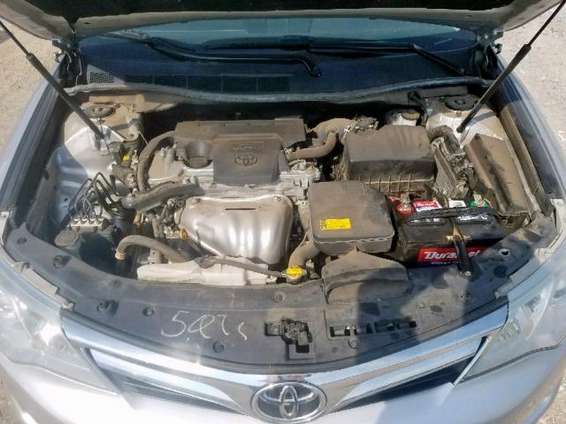 4T4BF1FK4CR202683 - 2012 TOYOTA CAMRY BASE SILVER photo 7