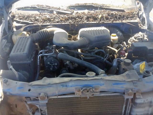 1B7FL26P4WS597250 - 1998 DODGE DAKOTA BLUE photo 7