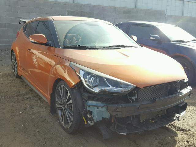 KMHTC6AE8GU295543 - 2016 HYUNDAI VELOSTER T ORANGE photo 1