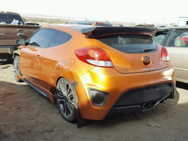 KMHTC6AE8GU295543 - 2016 HYUNDAI VELOSTER T ORANGE photo 3