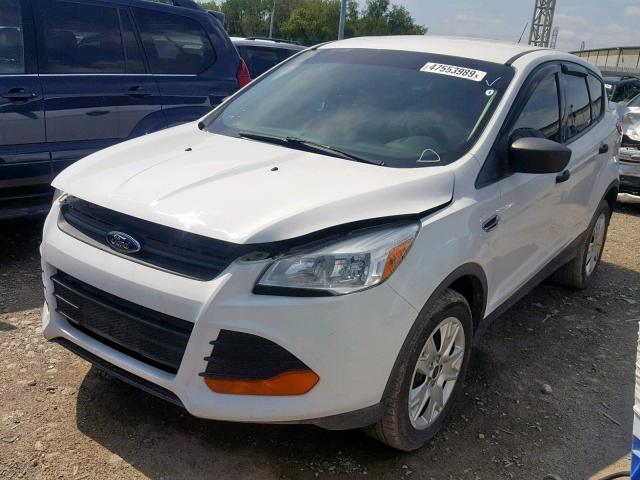 1FMCU0F7XDUB09274 - 2013 FORD ESCAPE S WHITE photo 2