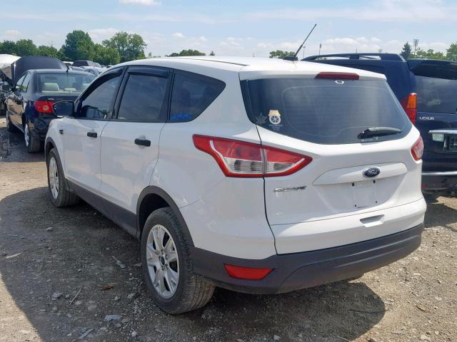 1FMCU0F7XDUB09274 - 2013 FORD ESCAPE S WHITE photo 3