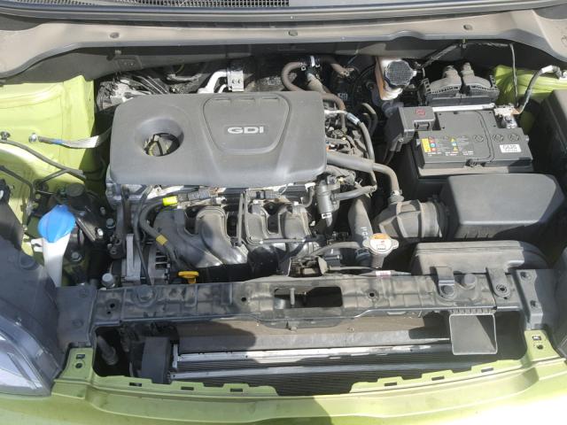 KNDJN2A28H7885732 - 2017 KIA SOUL GREEN photo 7