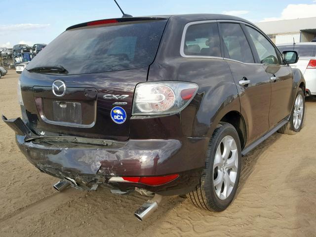 JM3ER4W37A0301152 - 2010 MAZDA CX-7 RED photo 4