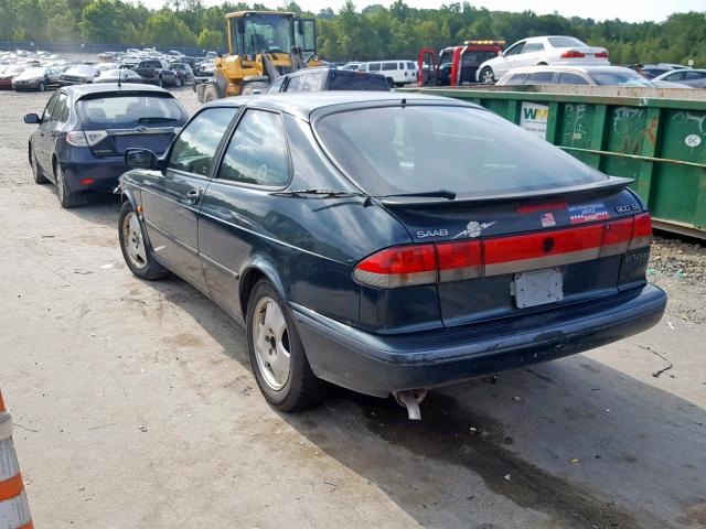 YS3DF38N1W2000371 - 1998 SAAB 900 SE TUR GREEN photo 3