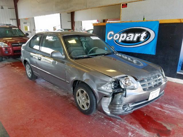 KMHCG35CX5U343519 - 2005 HYUNDAI ACCENT GS GRAY photo 1