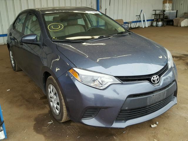 2T1BPRHE7EC213548 - 2014 TOYOTA COROLLA EC GRAY photo 1