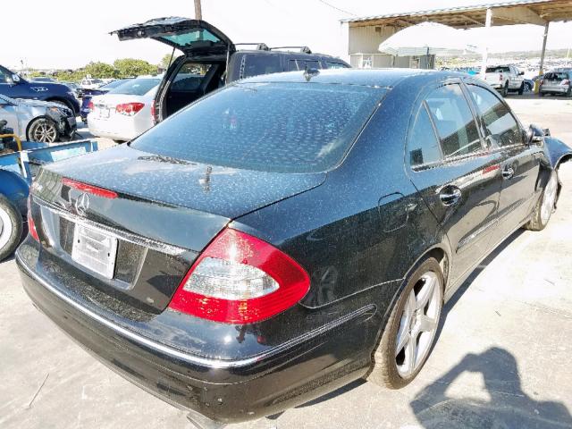 WDBUF56X59B432004 - 2009 MERCEDES-BENZ E 350 BLACK photo 4