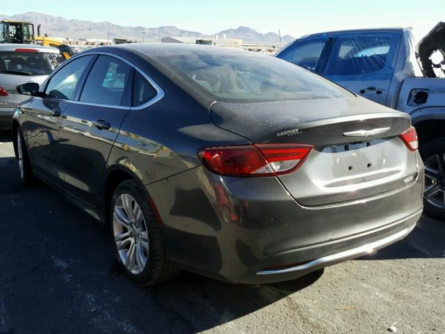 1C3CCCABXFN553972 - 2015 CHRYSLER 200 LIMITE GRAY photo 3