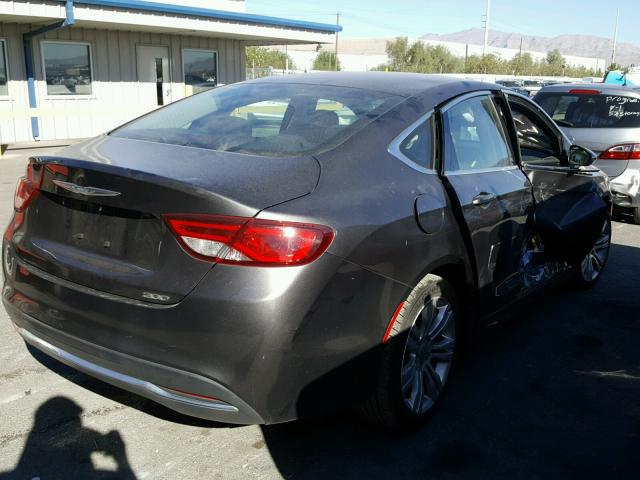 1C3CCCABXFN553972 - 2015 CHRYSLER 200 LIMITE GRAY photo 4