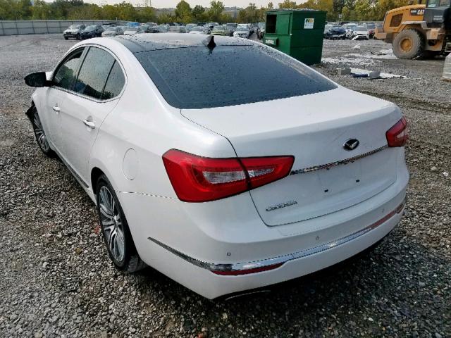 KNALN4D70F5188217 - 2015 KIA CADENZA PR WHITE photo 3