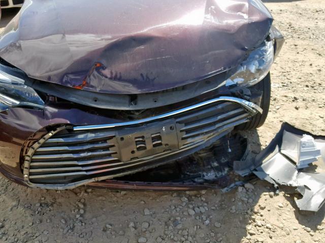 4T1BK1EB6JU289006 - 2018 TOYOTA AVALON XLE MAROON photo 9