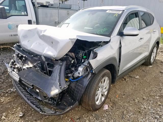 KM8J3CA45KU874429 - 2019 HYUNDAI TUCSON LIM SILVER photo 2