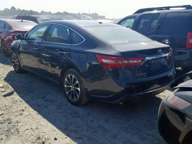 4T1BK1EB9JU288366 - 2018 TOYOTA AVALON XLE BLACK photo 3