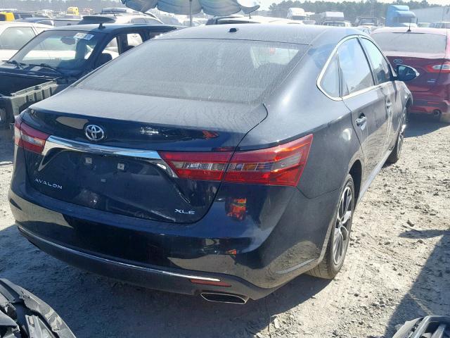 4T1BK1EB9JU288366 - 2018 TOYOTA AVALON XLE BLACK photo 4