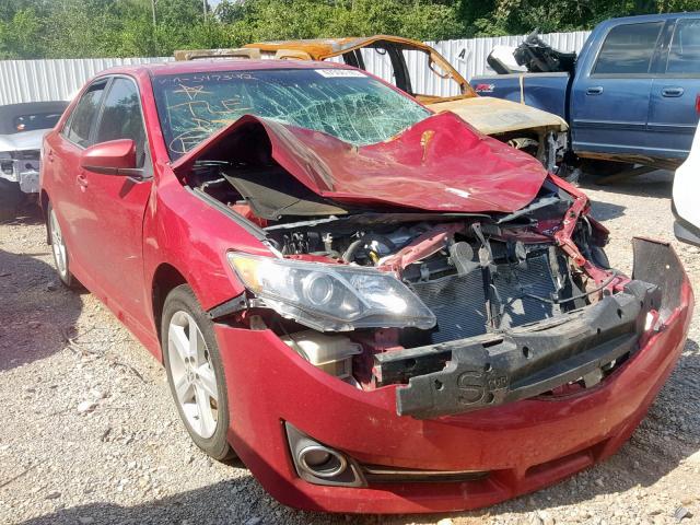 4T1BF1FK1CU547342 - 2012 TOYOTA CAMRY BASE RED photo 1