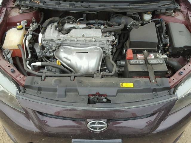 JTKJF5C72B3022519 - 2011 TOYOTA SCION TC იასამნისფერი ფოტო 7