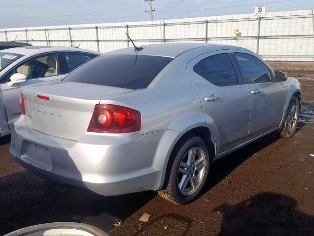 1B3BD1FB4BN536968 - 2011 DODGE AVENGER MA SILVER photo 4