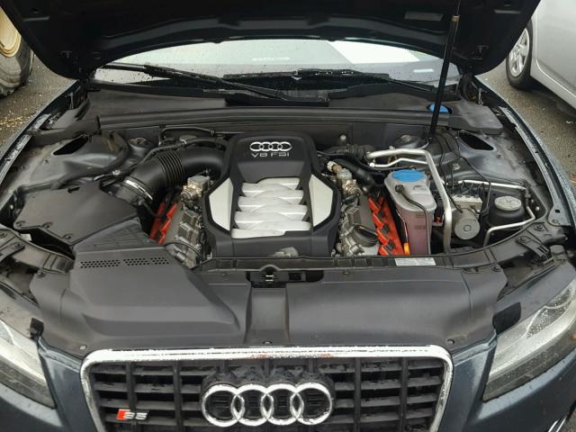 WAURV78T88A029331 - 2008 AUDI S5 QUATTRO GRAY photo 7