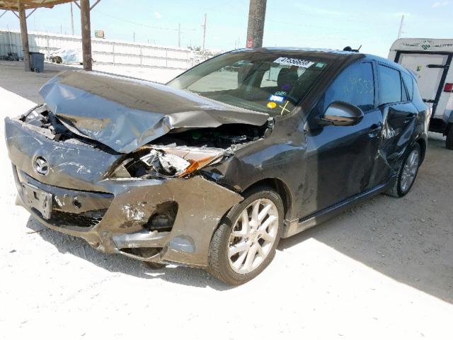 JM1BL1L57C1502435 - 2012 MAZDA 3 S GRAY photo 2