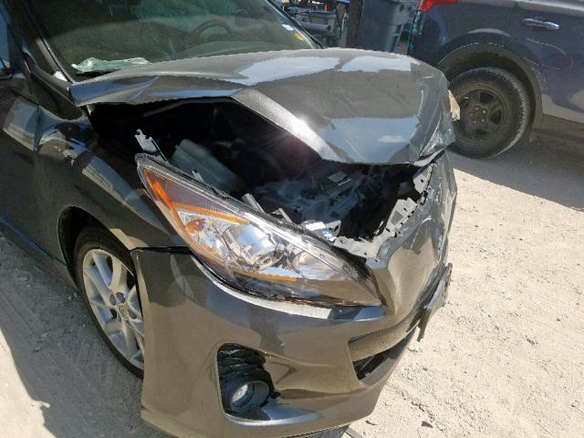 JM1BL1L57C1502435 - 2012 MAZDA 3 S GRAY photo 9